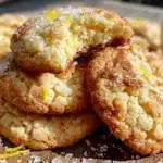 soft zesty lemon sugar cookies - featured image