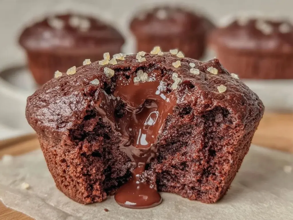 ultimate fudgy double chocolate muffins - featured image