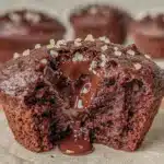 ultimate fudgy double chocolate muffins - featured image