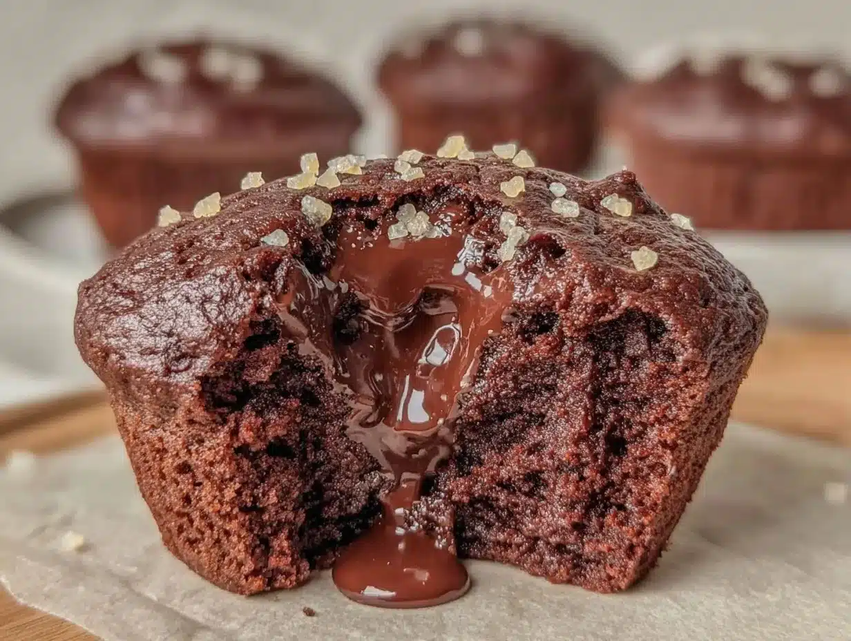 ultimate fudgy double chocolate muffins preparation steps