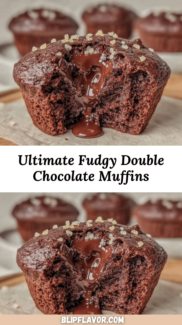 ultimate fudgy double chocolate muffins recipe