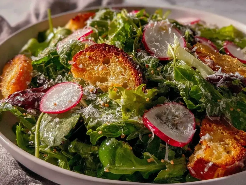 arugula and radish salad - featured image