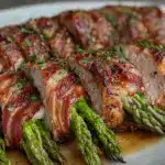 asparagus and prosciutto stuffed pork tenderloin - featured image