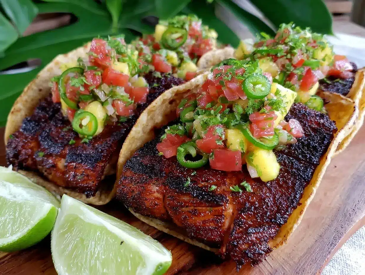 blackened mahi mahi tacos preparation steps