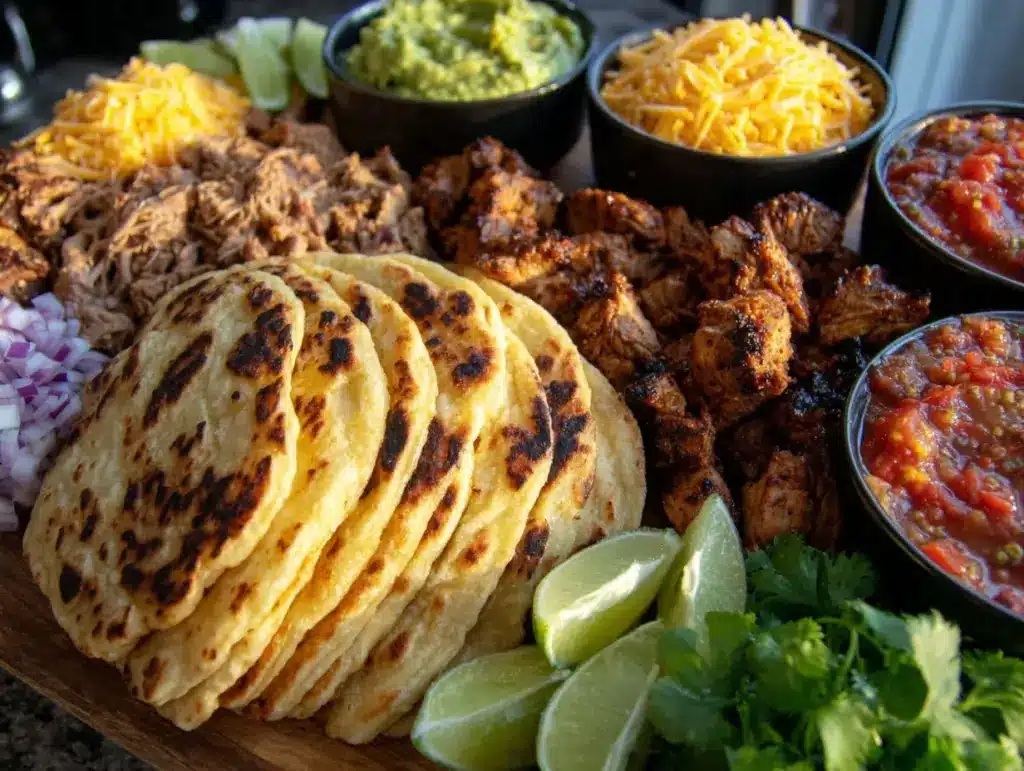 build-your-own taco bar fiesta - featured image