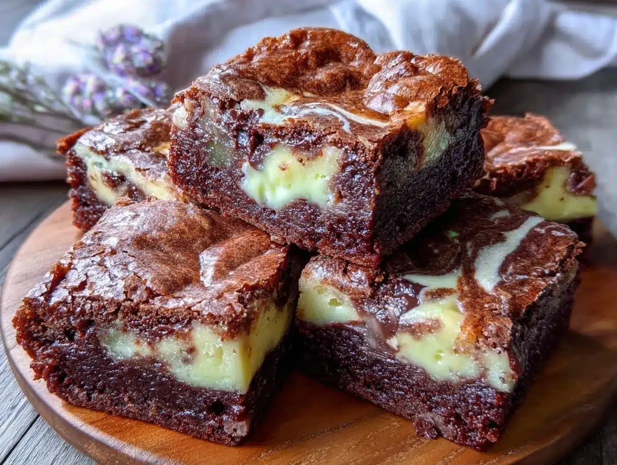 Cadbury Egg brownies preparation steps