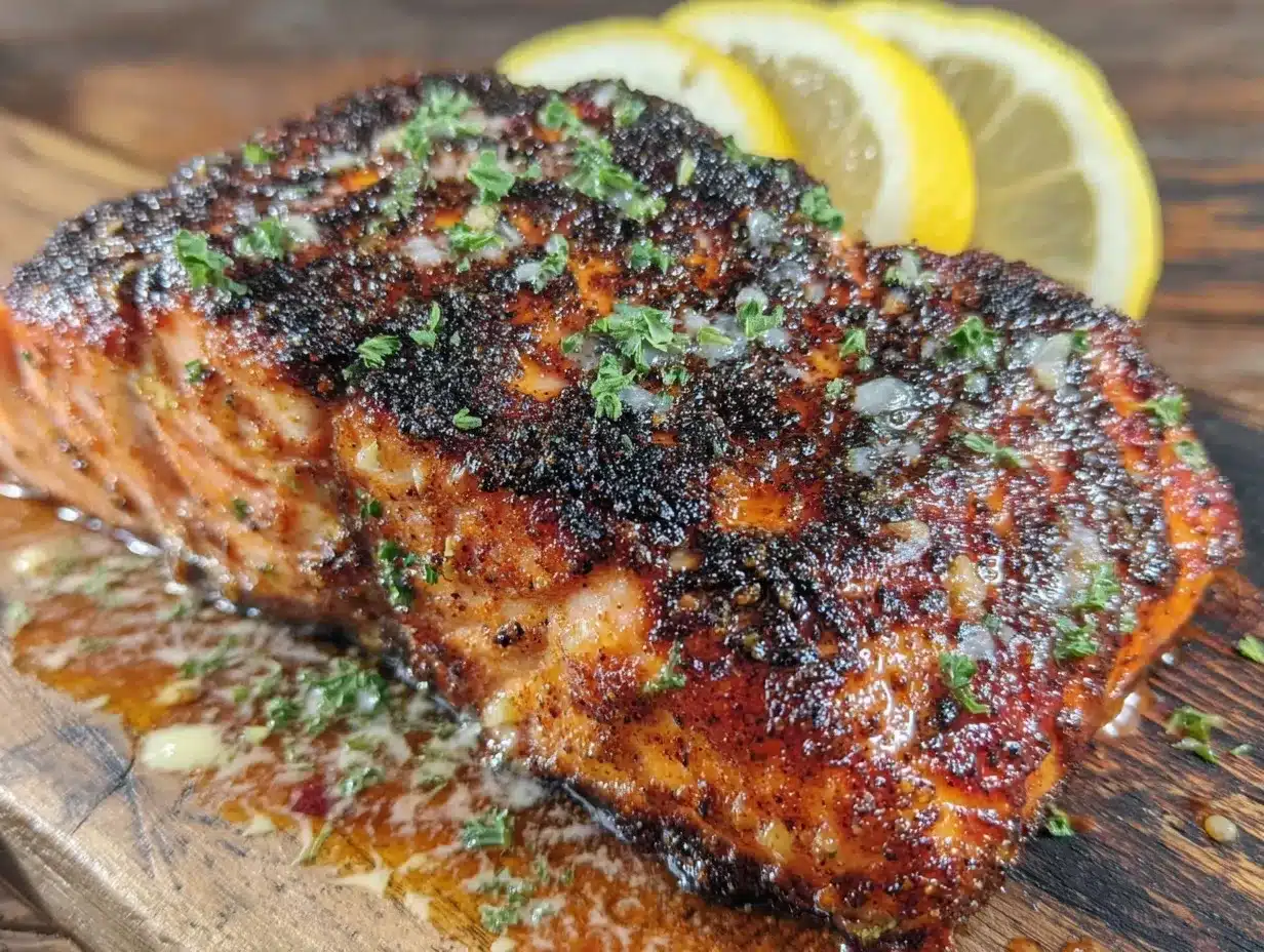 Cajun blackened salmon preparation steps