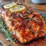 cedar plank salmon with maple glaze - featured image