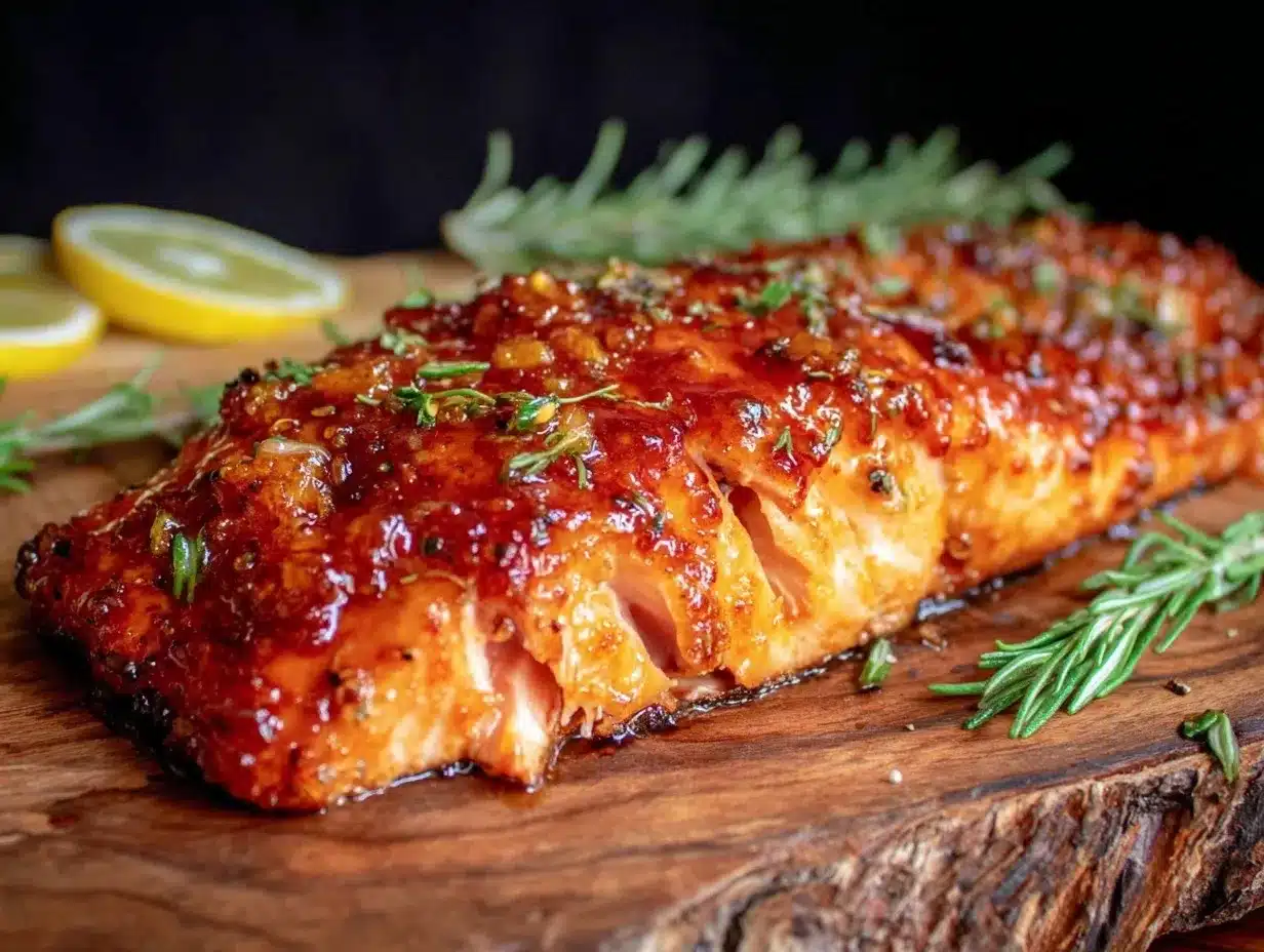 cedar plank salmon with maple glaze preparation steps