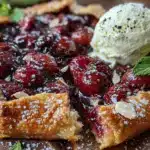 cherry almond galette - featured image