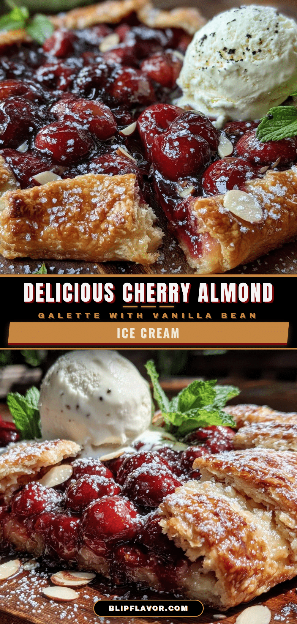 cherry almond galette recipe