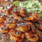 cilantro lime grilled shrimp skewers - featured image