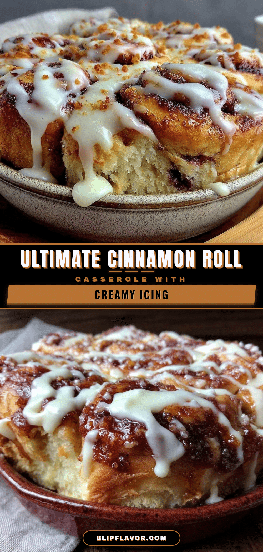 cozy cinnamon roll casserole recipe