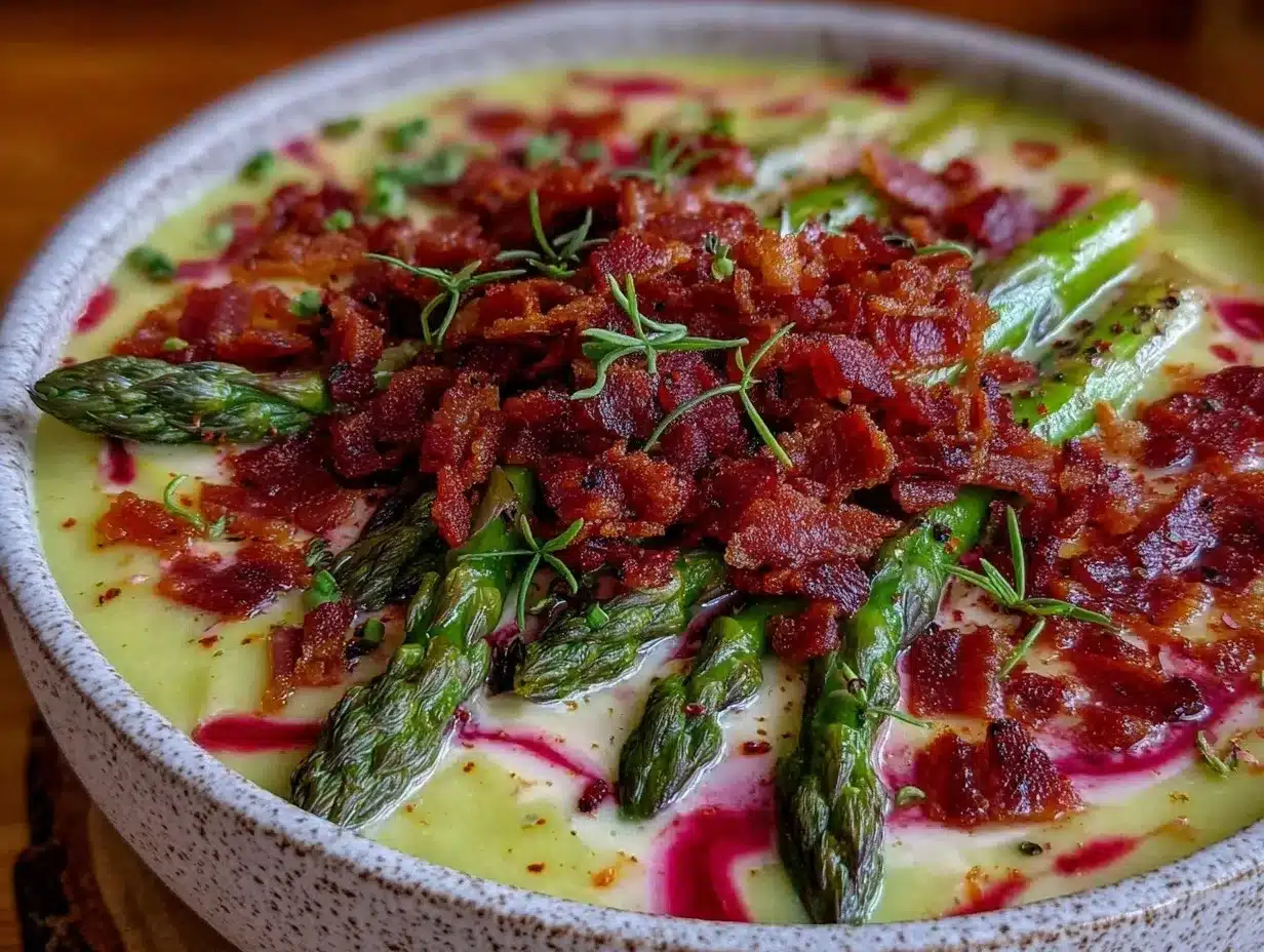 creamy asparagus soup preparation steps
