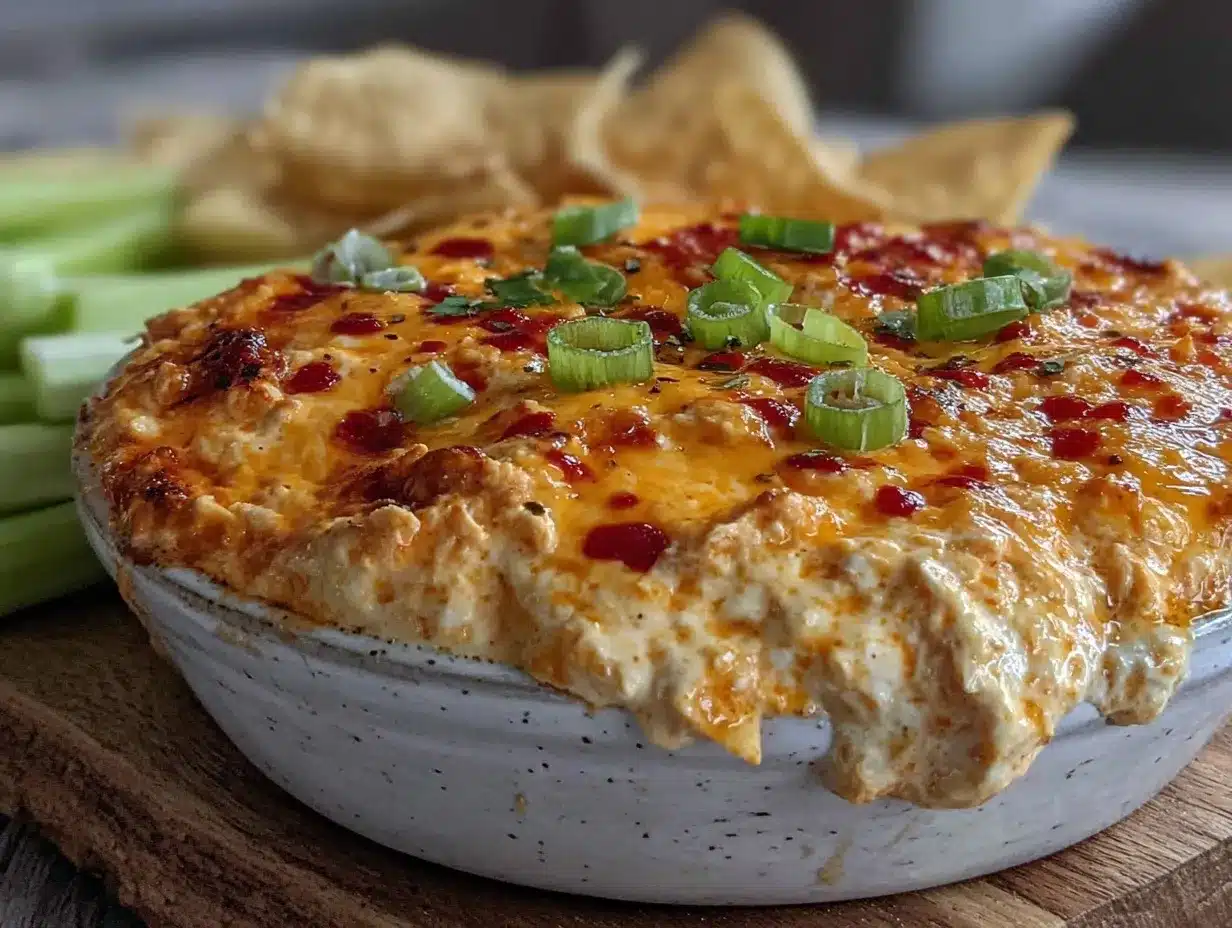 creamy buffalo chicken dip preparation steps