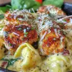 Creamy Chicken Alfredo Tortellini Skillet - featured image