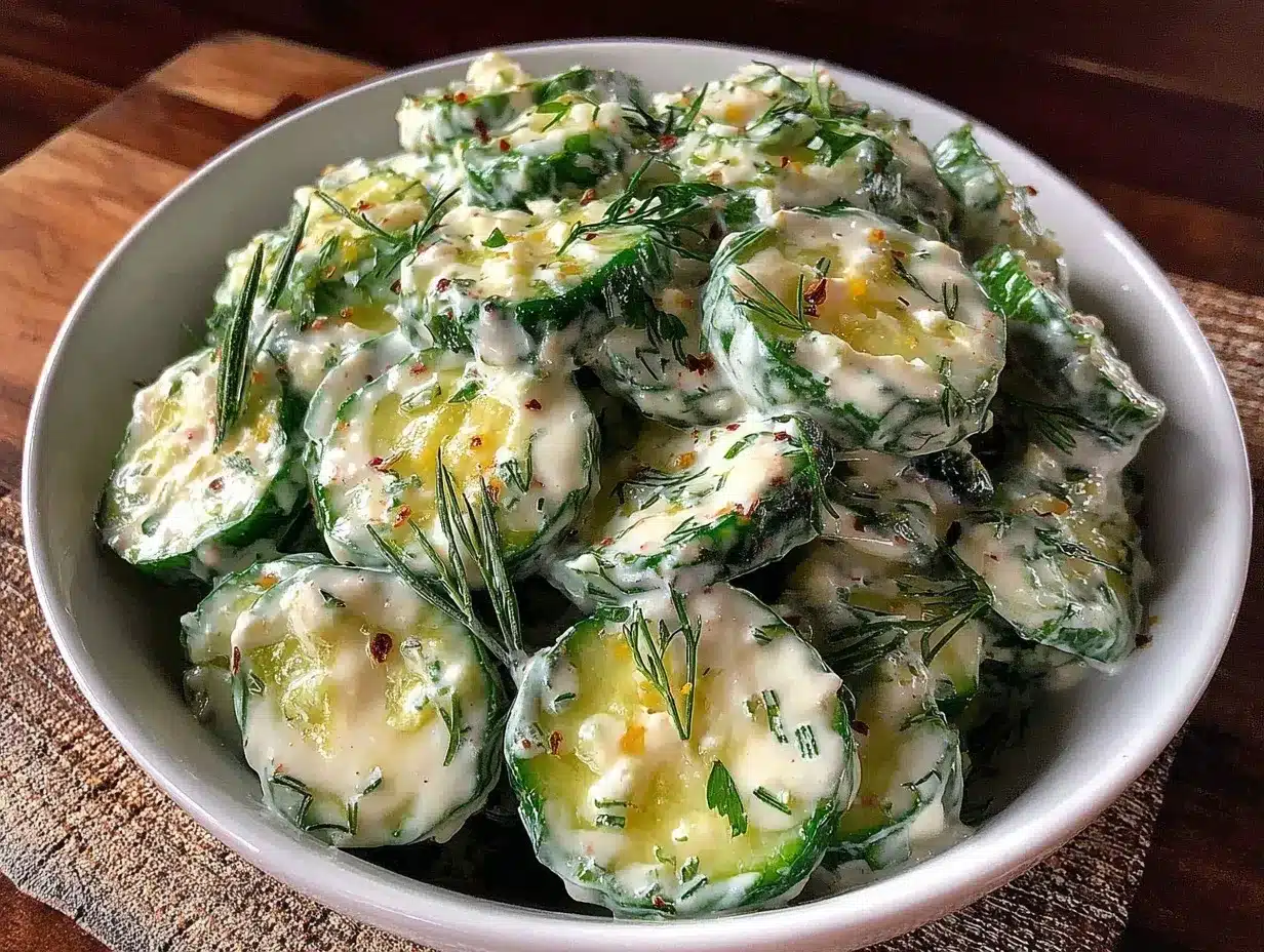 creamy cucumber dill salad preparation steps