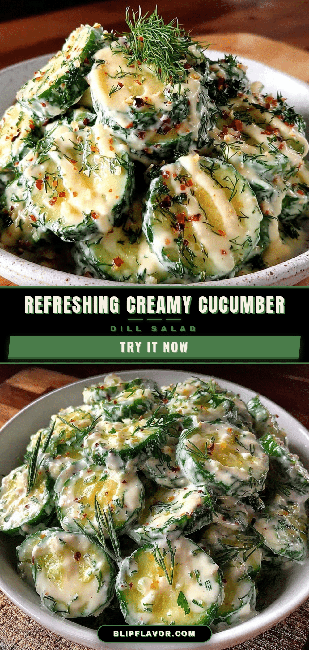 creamy cucumber dill salad recipe