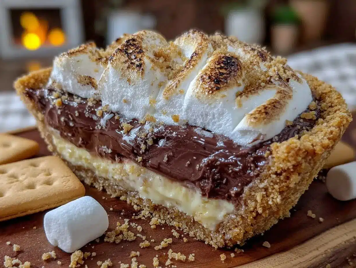creamy frozen s’mores pie preparation steps