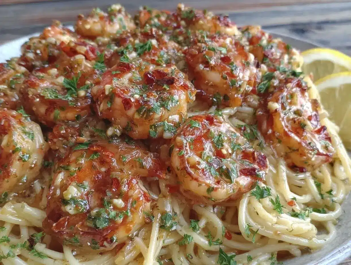creamy garlic butter shrimp pasta preparation steps