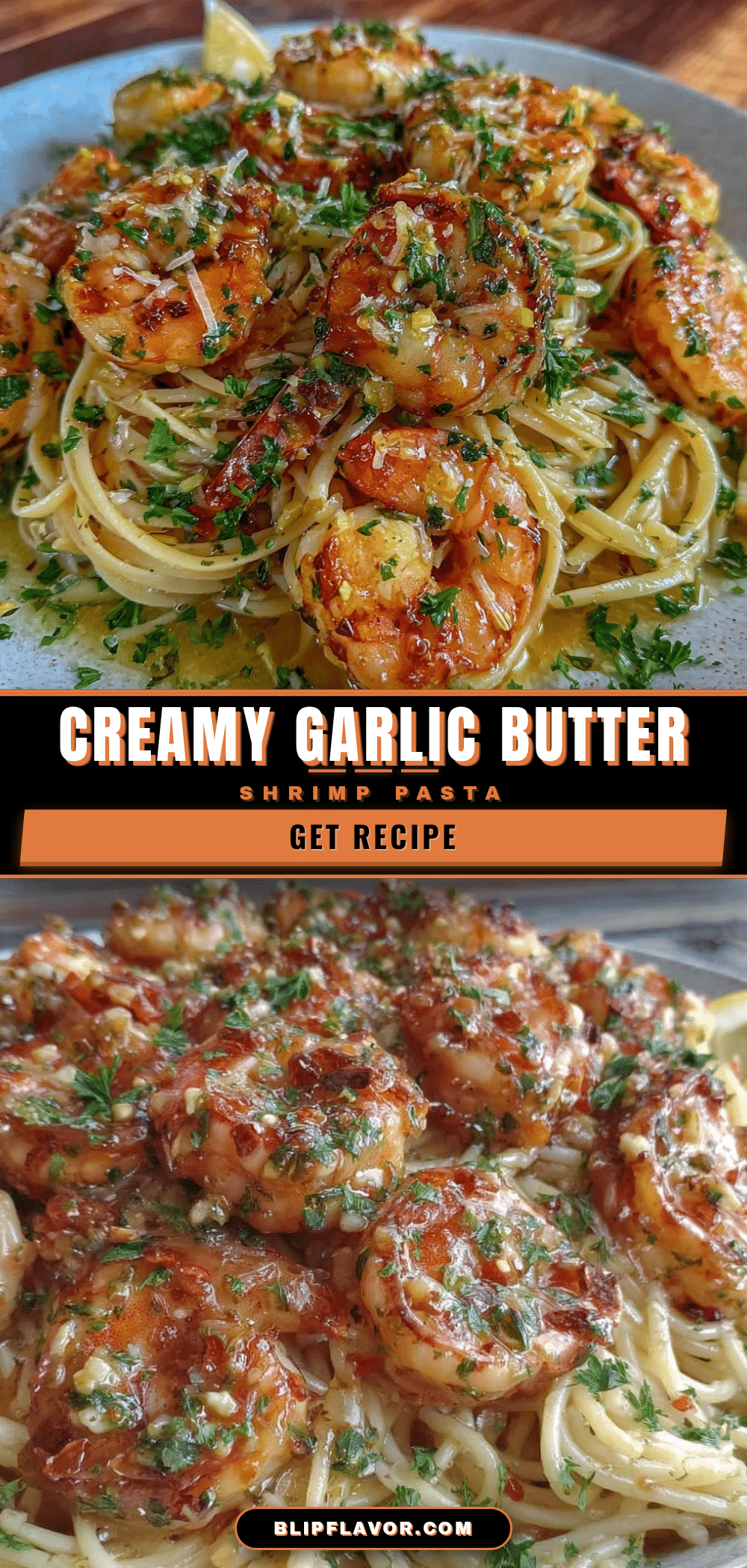 creamy garlic butter shrimp pasta recipe