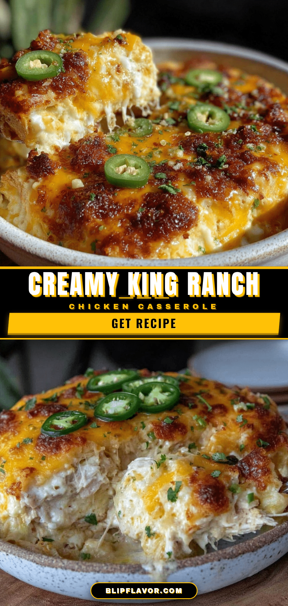 creamy king ranch chicken casserole recipe