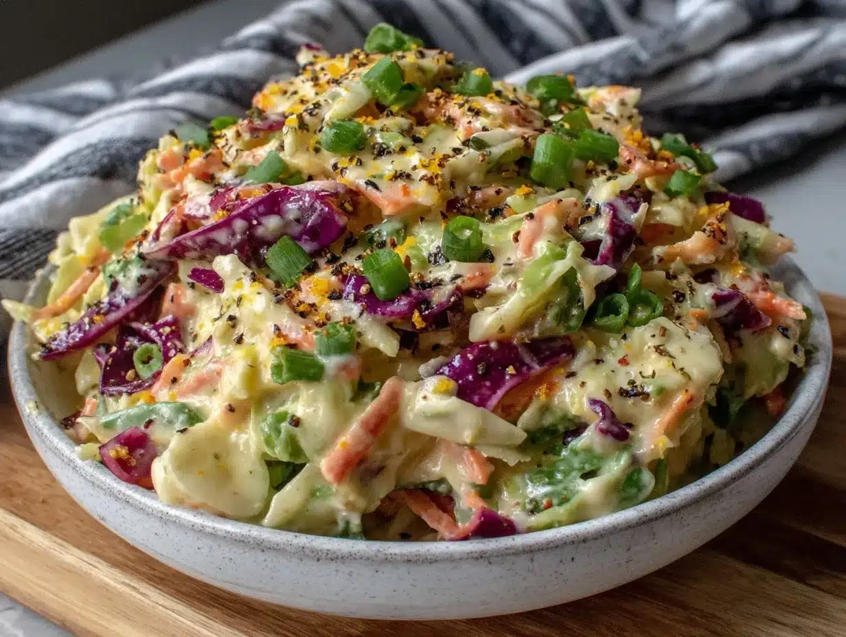 creamy southern-style coleslaw preparation steps