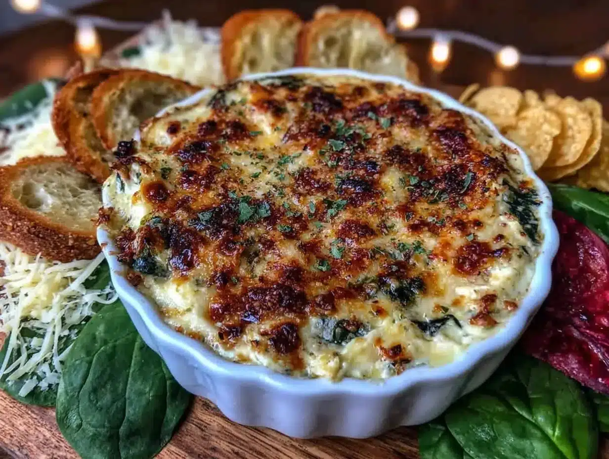 creamy spinach artichoke dip preparation steps