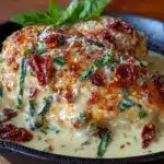 creamy sun-dried tomato chicken skillet - featured image