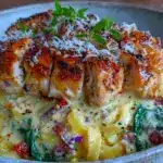 creamy tuscan chicken pasta - featured image