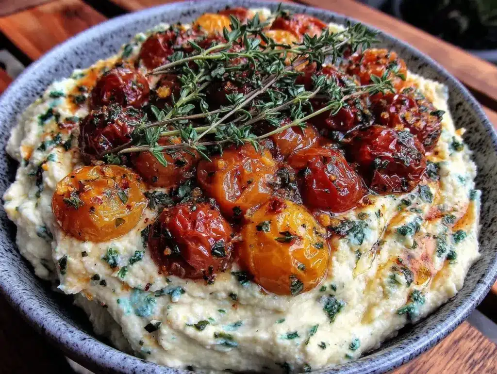 creamy whipped feta dip - featured image