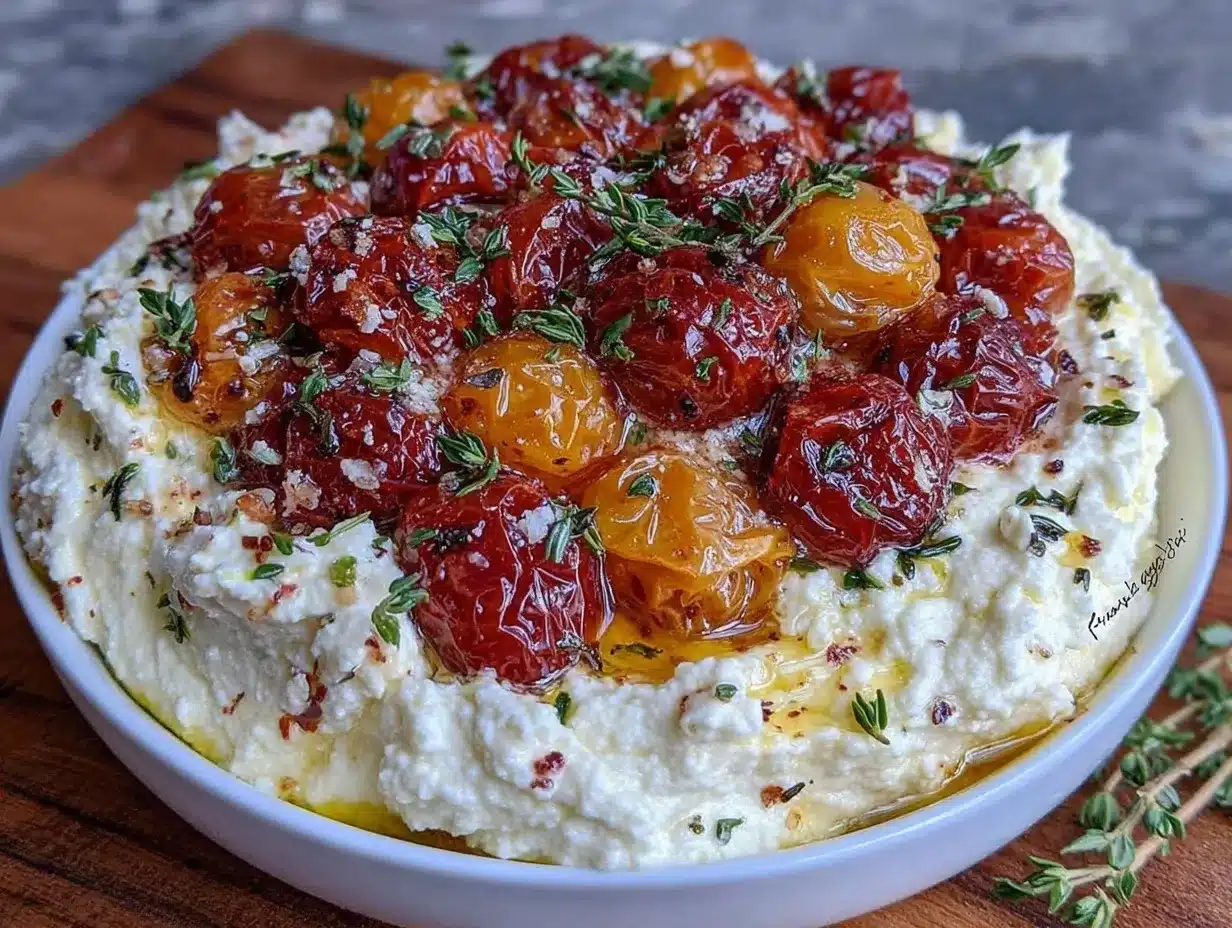 creamy whipped feta dip preparation steps