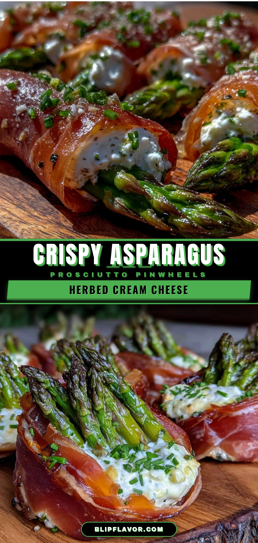 crispy asparagus prosciutto pinwheels recipe