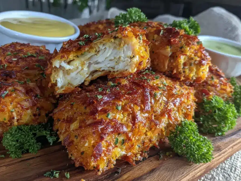 crispy baked chicken tenders - featured image