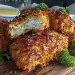 crispy baked chicken tenders - featured image