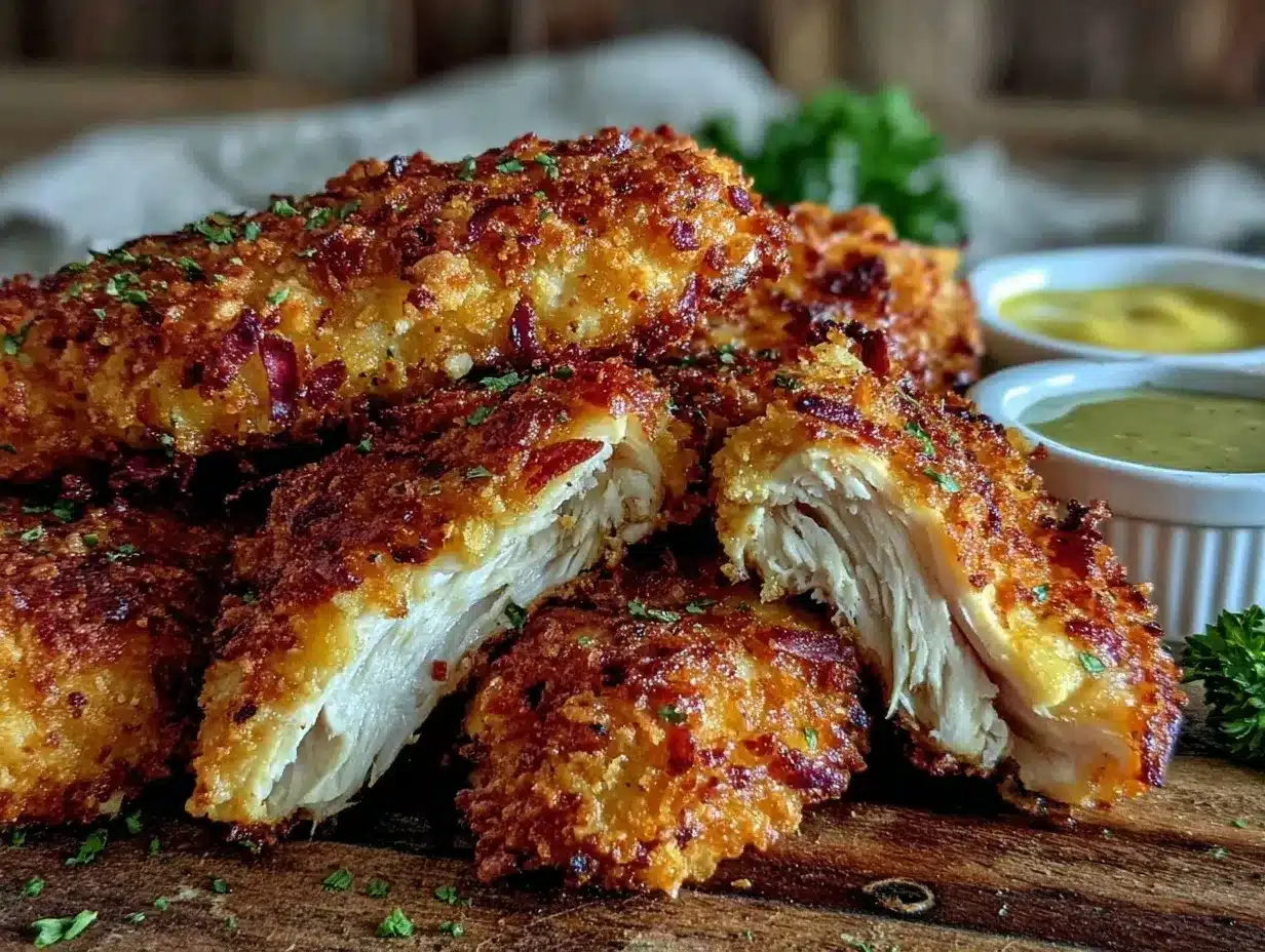 crispy baked chicken tenders preparation steps