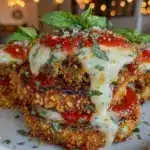Crispy Baked Eggplant Parmesan Stacks - featured image
