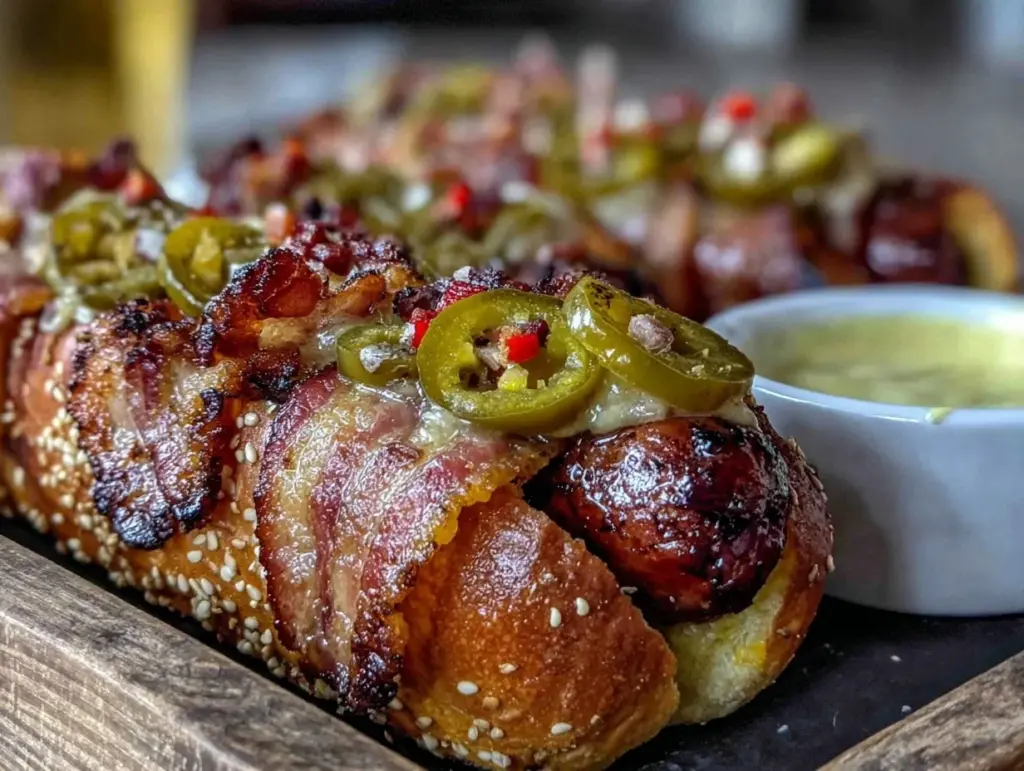 crispy firecracker hot dogs - featured image