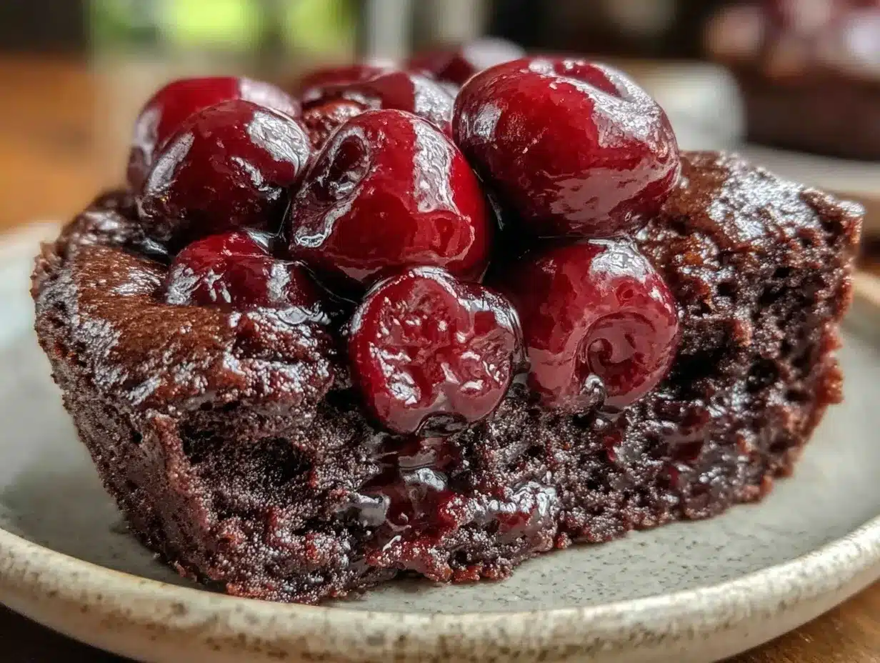 dark chocolate cherry clafoutis preparation steps