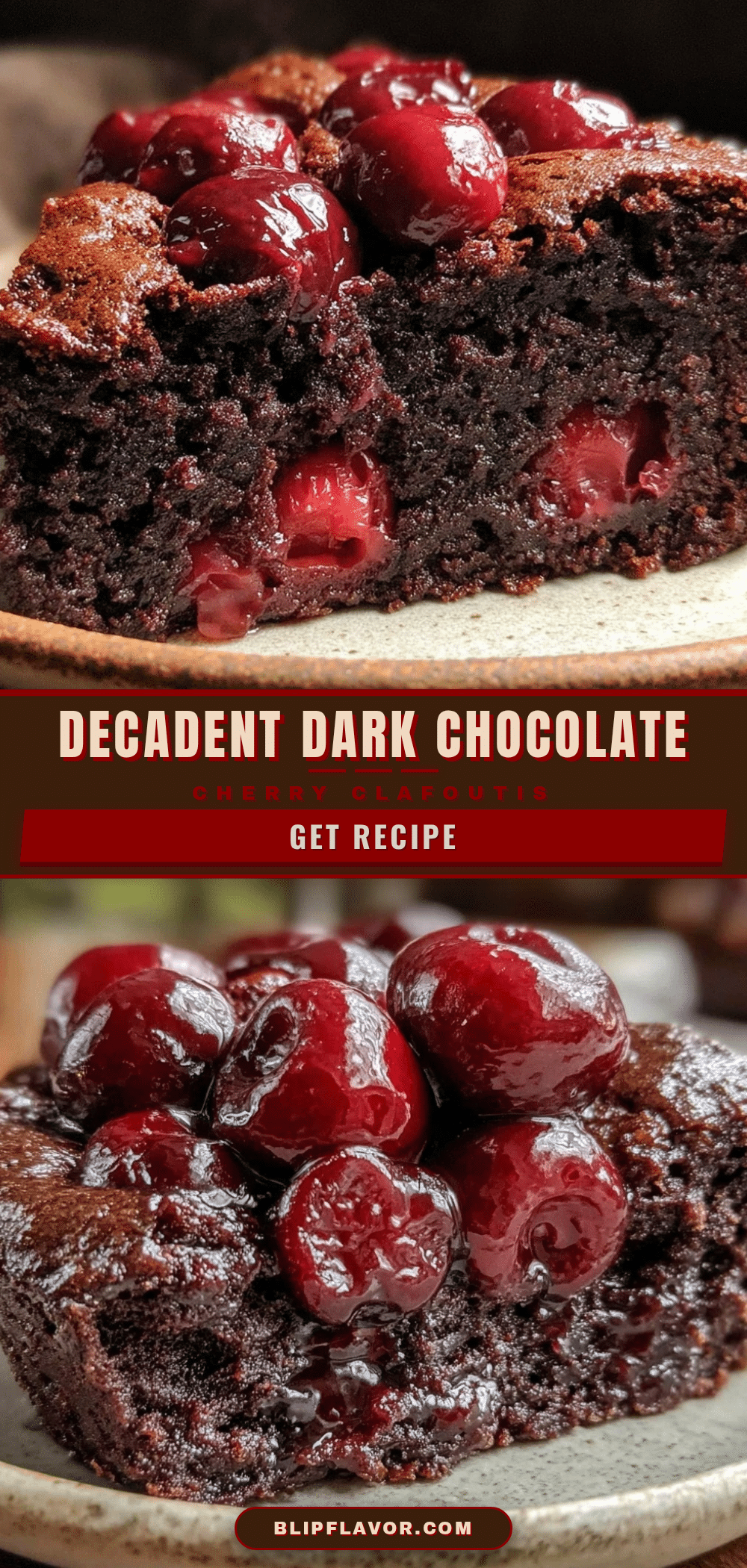 dark chocolate cherry clafoutis recipe