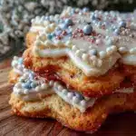 decorated cross sugar cookies - featured image