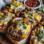 easy crispy sheet pan breakfast burritos - featured image