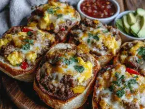 easy crispy sheet pan breakfast burritos - featured image