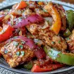 easy crockpot chicken fajitas - featured image