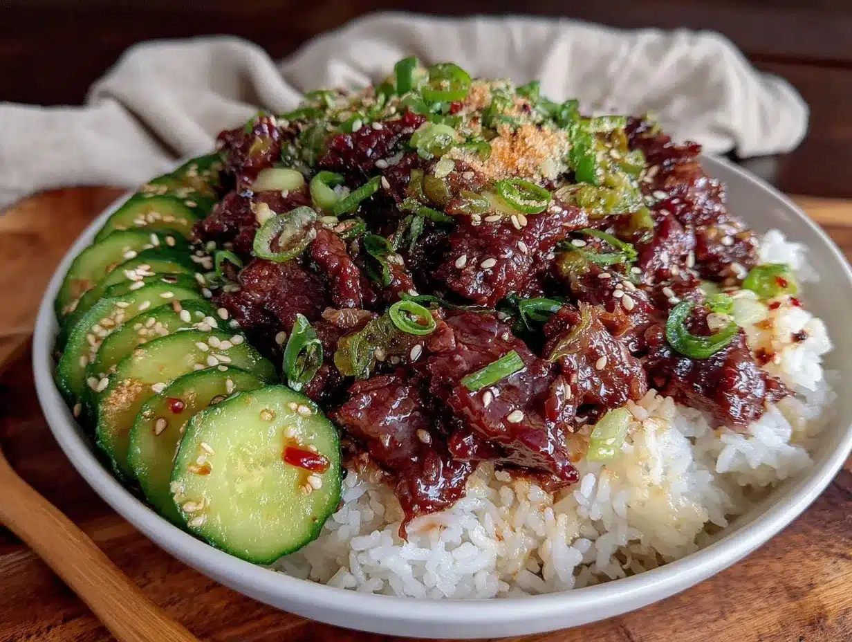easy korean beef rice bowls preparation steps