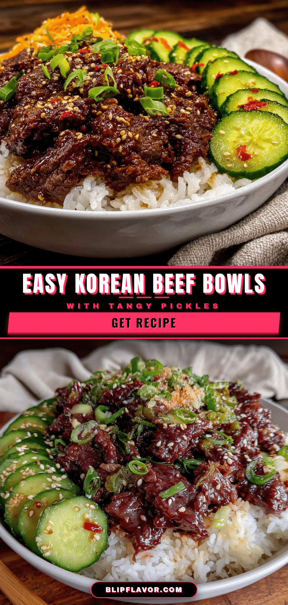 easy korean beef rice bowls recipe