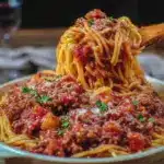 easy one-pot spaghetti with meat sauce - featured image