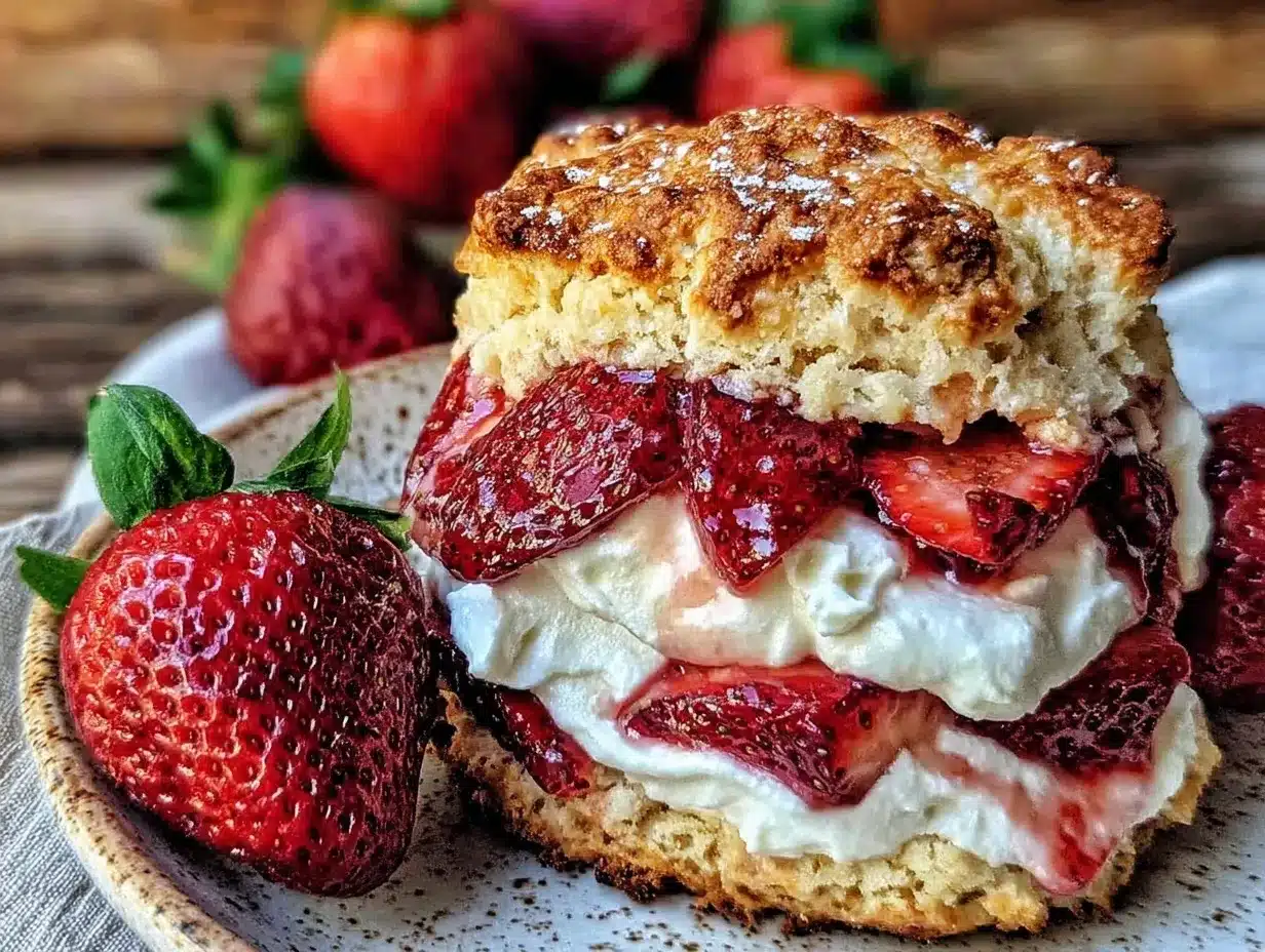 fluffy classic strawberry shortcake preparation steps