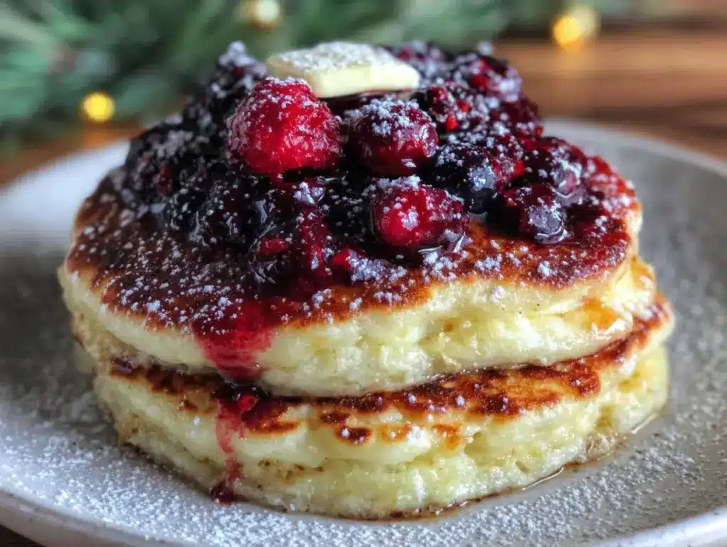 fluffy lemon ricotta pancakes - featured image