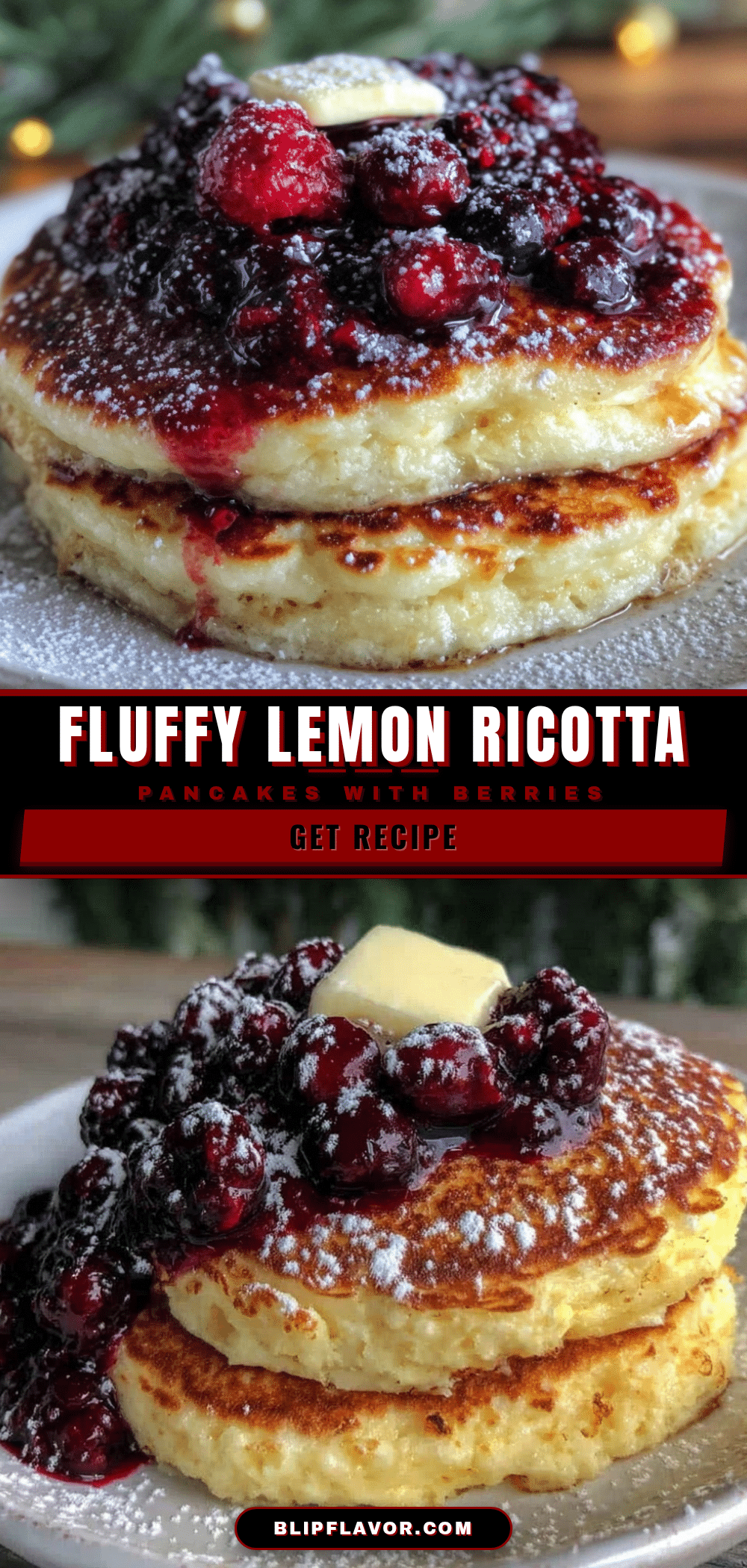 fluffy lemon ricotta pancakes recipe